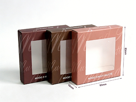 Eyeshadow Paper Box With Viewing Window